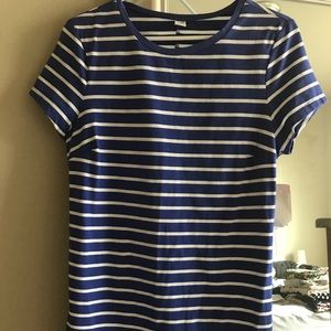 NWT royal blue and white striped dress!